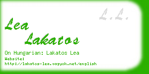 lea lakatos business card